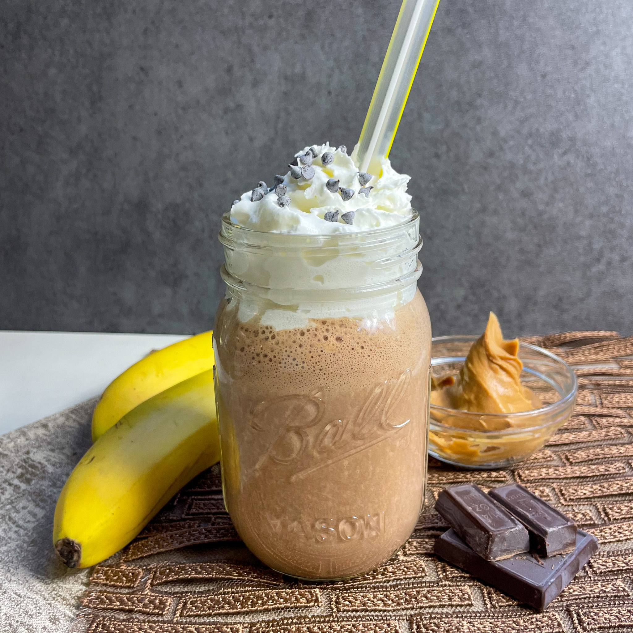 Chocolate Peanut Butter Protein Drink - Cooking Classy